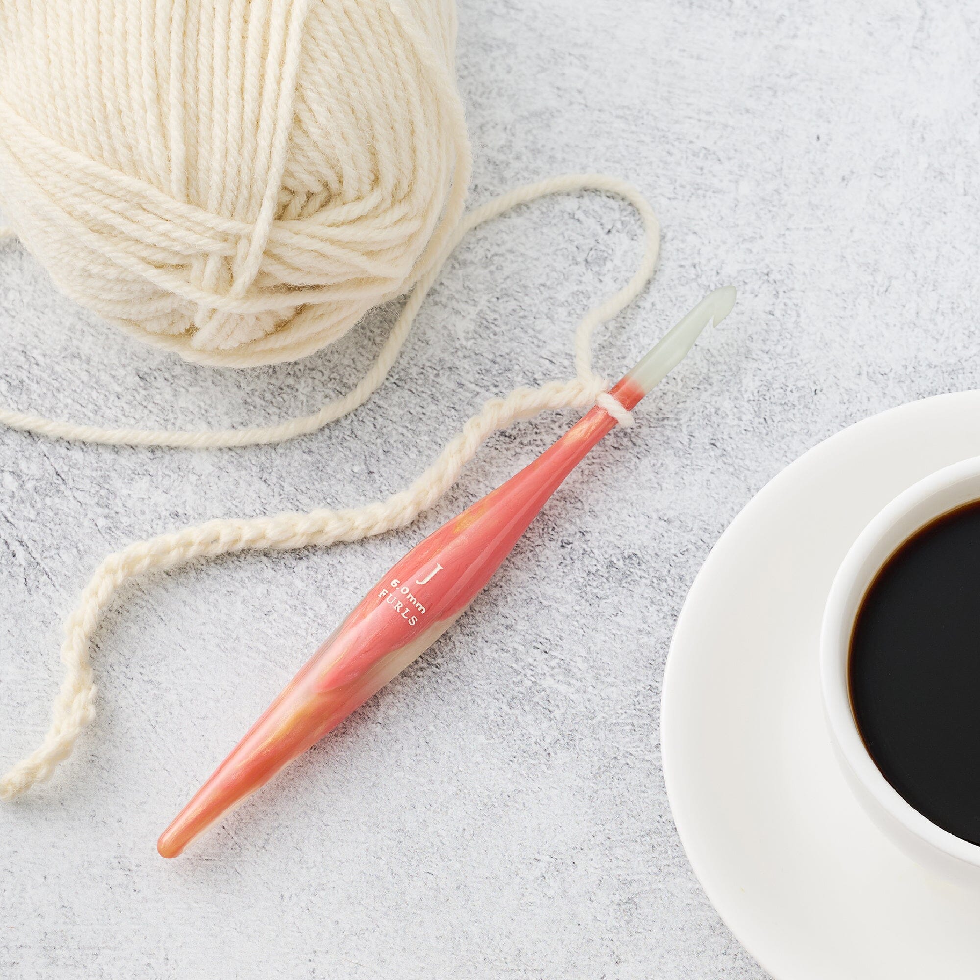 Coral Tide Streamline® Resin Crochet Hooks Streamline Resin FurlsCrochet 